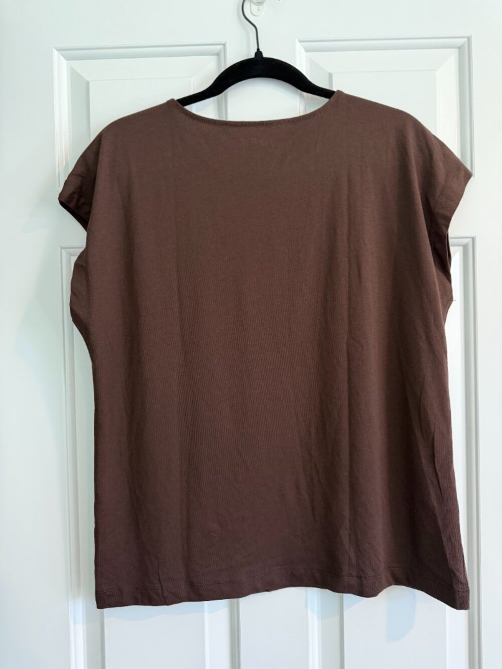 LOFT Brown Dolman Sleeve Tee Size Medium NWT - Picture 3 of 3